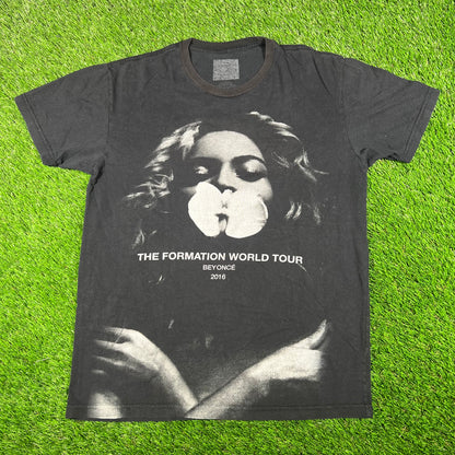 2016 Beyonce Formation Tour Black Tee Size Medium USED v17884