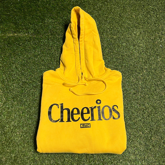 Kith Cheerios Yellow Hoodie Size Medium USED x14009