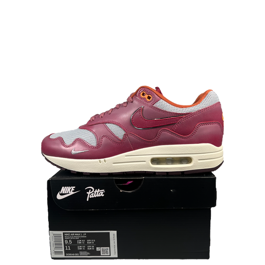 Nike Air Max 1 Patta Waves Rush Maroon (2021) Size 9.5 NEW s19921