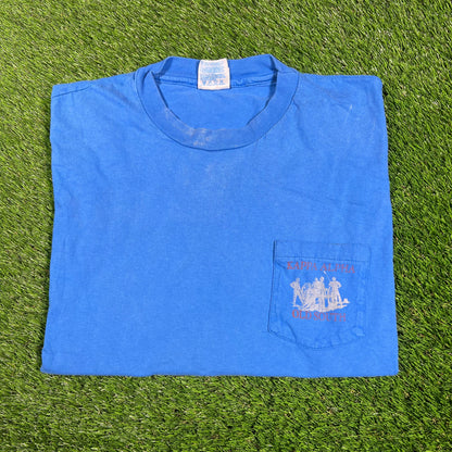 1995 Kappa Alpha Old South Blue Tee Size XL USED v17440