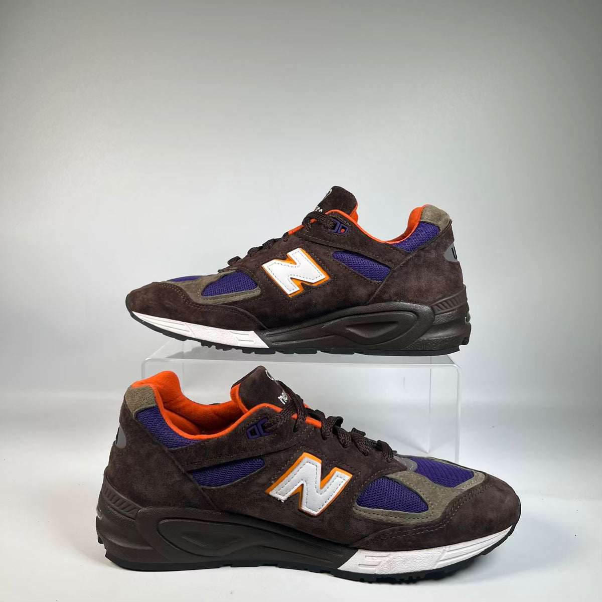 New Balance 990v2 MiUSA Brown/Purple (2023) Size 9 USED s23206