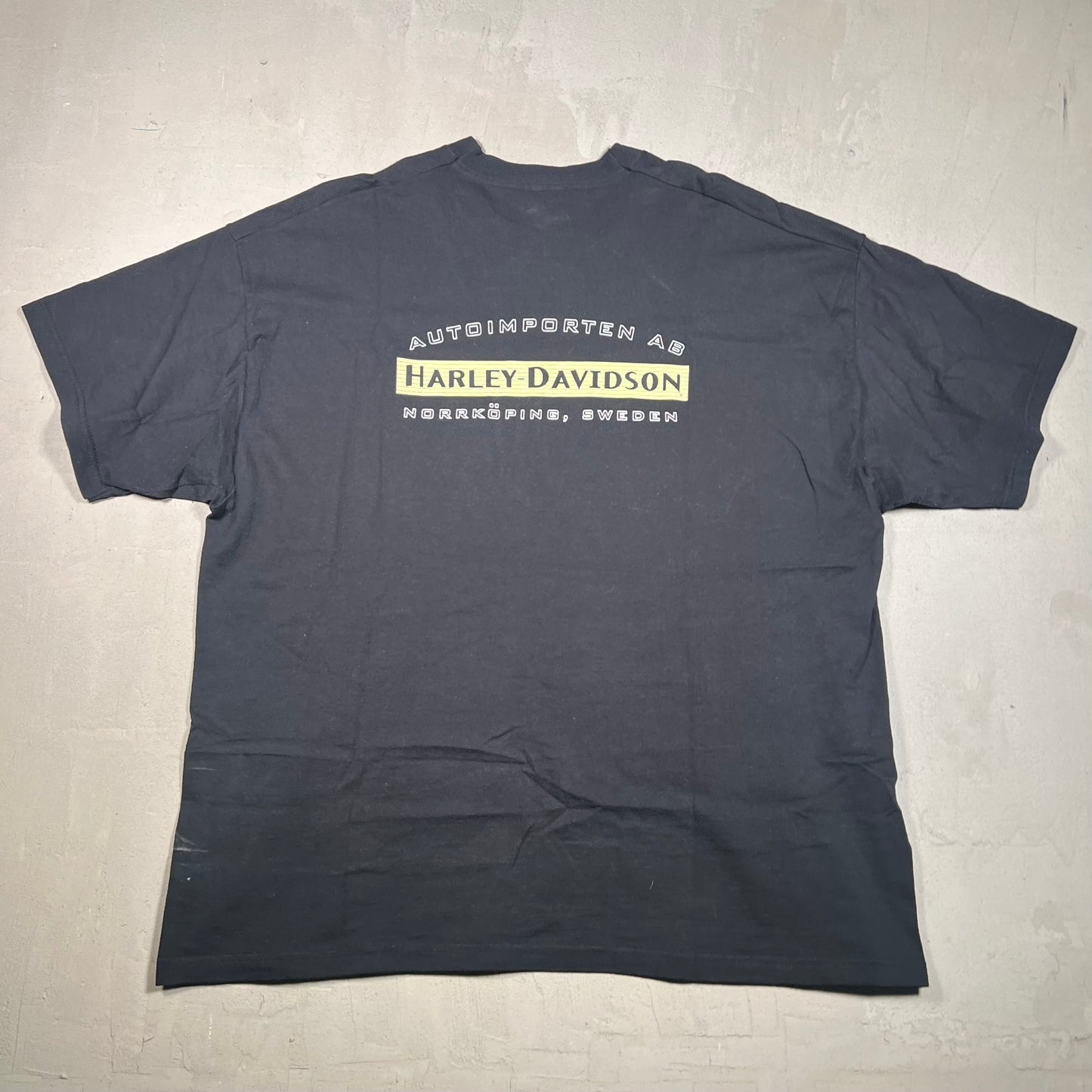 1999 Harley Davidson Black "Sweden" Tee Size XXL USED v17195