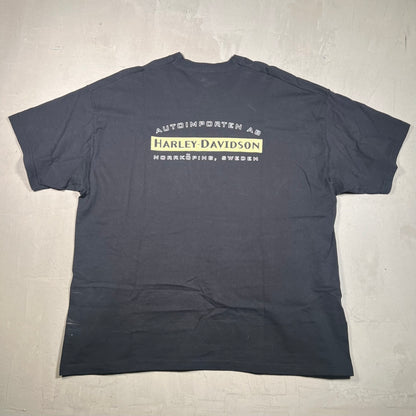 1999 Harley Davidson Black "Sweden" Tee Size XXL USED v17195