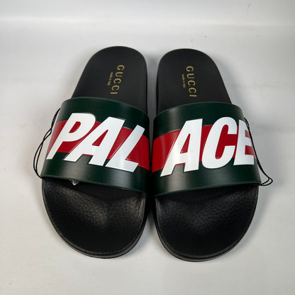 Palace x Gucci Logo Web Slide Sandal Black (2022) Size 11 NEW s22577