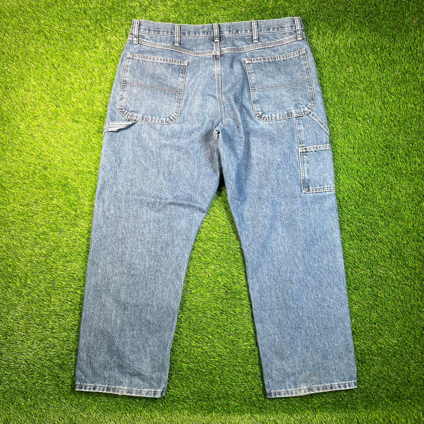 Y2K Wrangler Blue Denim Jeans Size 38x30 USED v18770
