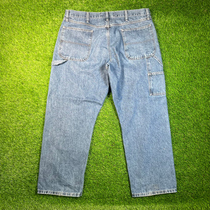 Y2K Wrangler Blue Denim Jeans Size 38x30 USED v18770