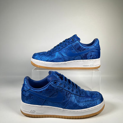 Nike Air Force 1 CLOT Blue Silk (2019) Size 7.5 USED s19190