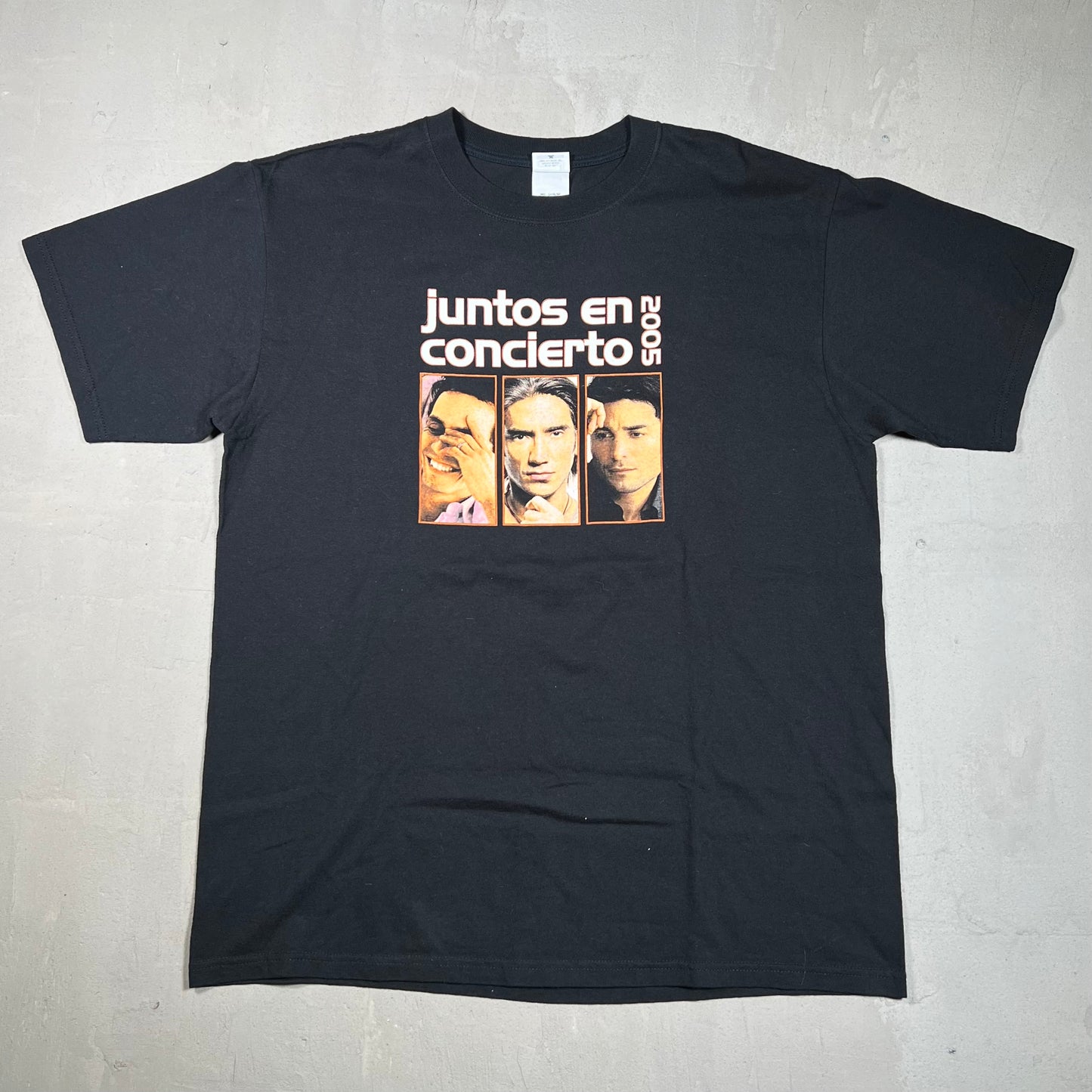 2005 Juntos En Concierto Black Tee Size Large USED v19221