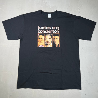 2005 Juntos En Concierto Black Tee Size Large USED v19221