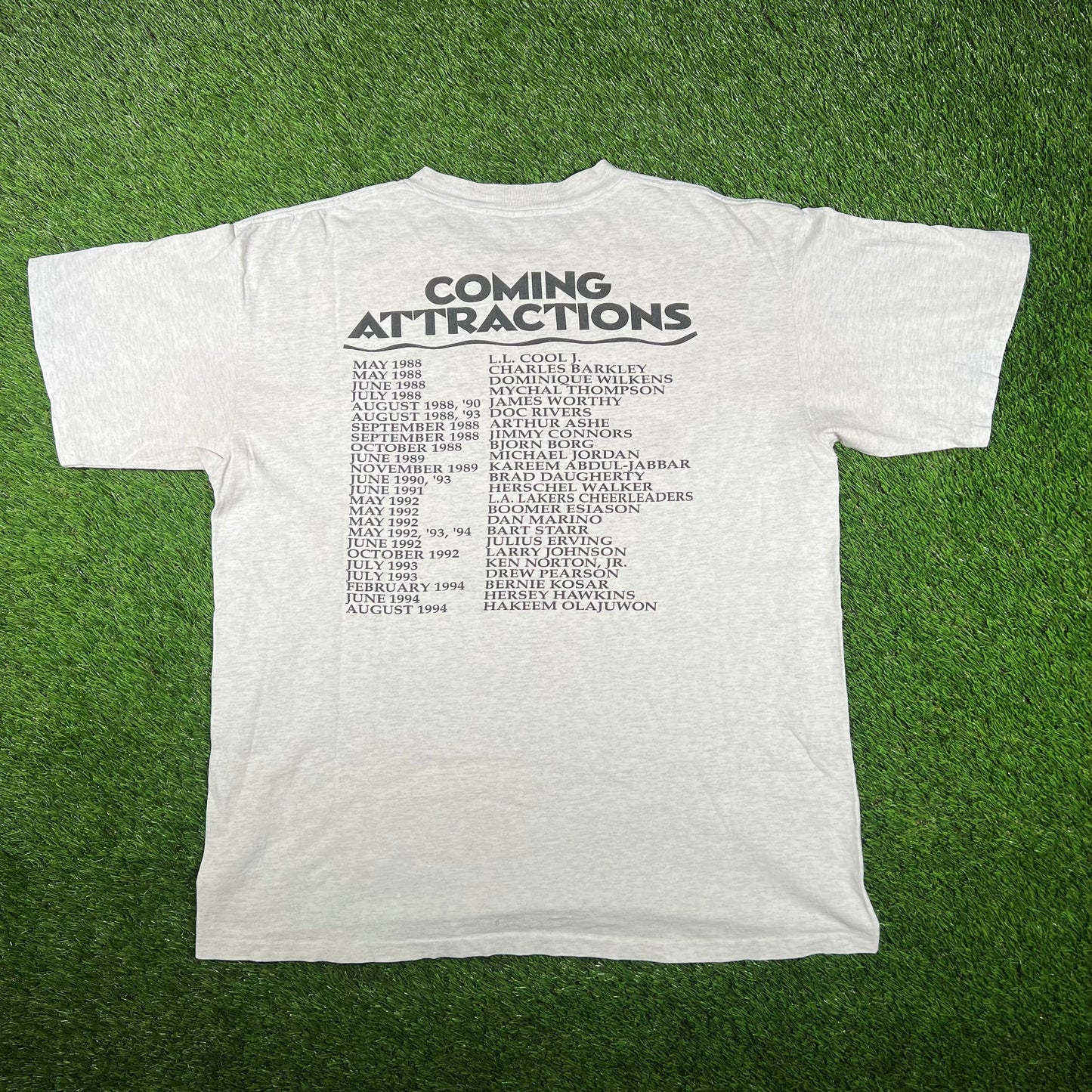 1990s Just For Feet We Fit the World Grey Tee Size XL USED v17180