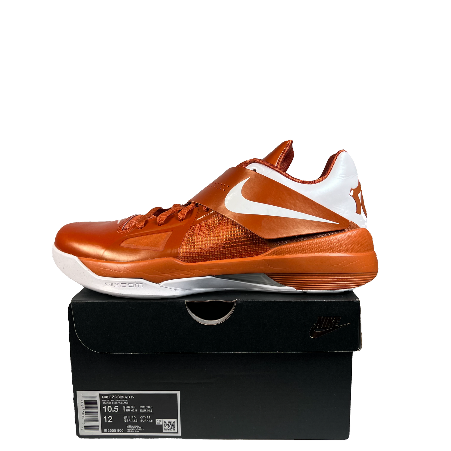 Nike KD 4 Texas Longhorns (2025) Size 10.5 USED s22111