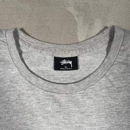 Stussy 8 Ball Yin Yang Grey Tee Size XL USED x17120