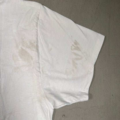 1990s Jesus On The Cross In His Mind White Tee Size XXL USED v19336
