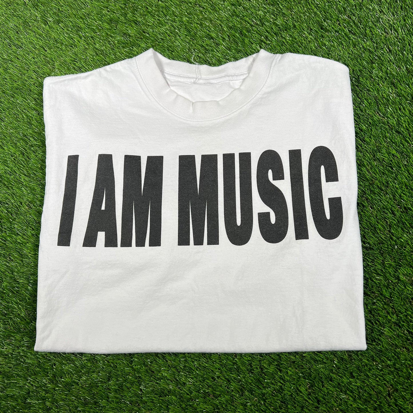 Playboi Carti 2025 "I AM MUSIC" White Tee Size Large USED x14786