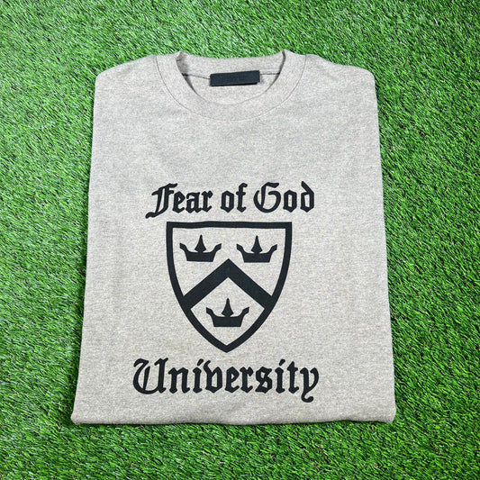 Fear of God FOG Essentials University Heather Grey Tee Size Medium NEW x14363