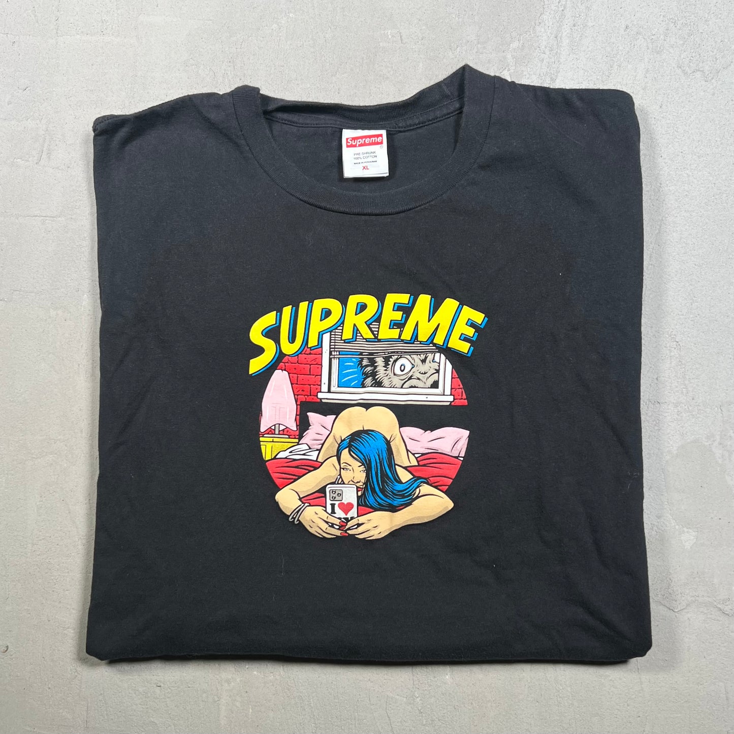 Supreme Bedroom Black Tee Size XL USED x17376