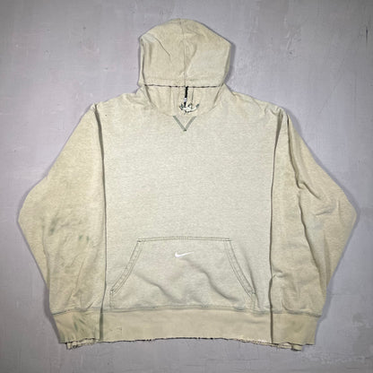 Nike Acid Green Center Swoosh Pocket Hoodie Size XXL USED v19093
