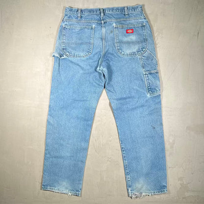 Y2K Dickies Light Wash Denim Size 34 USED v20310