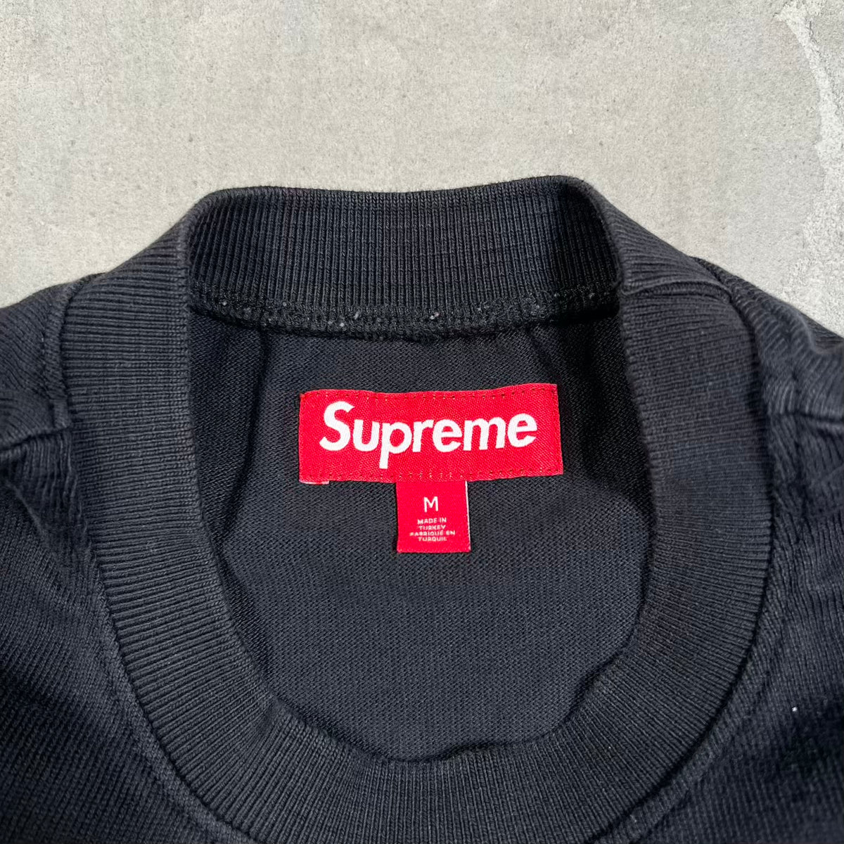 Supreme Paneled Piping Longsleeve Black (2025) Size Medium USED x18784