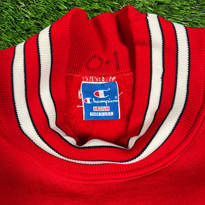 1980s Champion Cornell Red College Crewneck Size Medium USED v18425