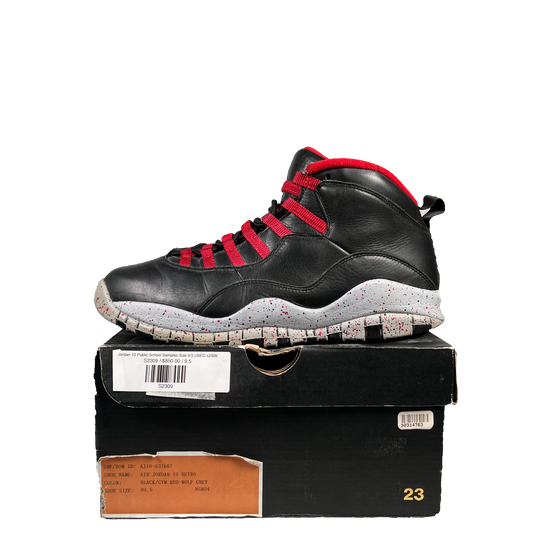Jordan 10 Public School Samples Size 9.5 USED s2309