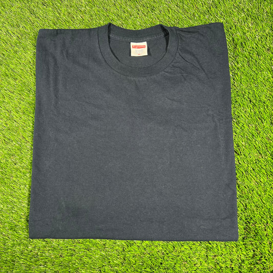 Supreme Blank Navy Blue Tee Size XL USED x14435