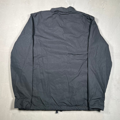 Supreme Coach's Jacket w/ Leopard Lining Black (2010) Size XL USED x17621