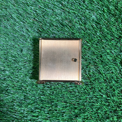 Vtg Tiffany & Co Portfolio Brass Table Dest Clock USED v18055