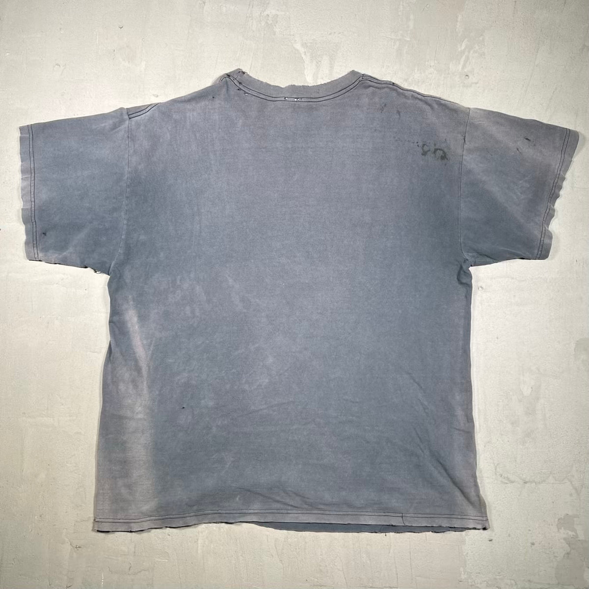 Y2K WCW Sting Thrashed Black Tee Size Large USED v20309