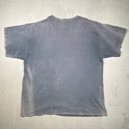 Y2K WCW Sting Thrashed Black Tee Size Large USED v20309