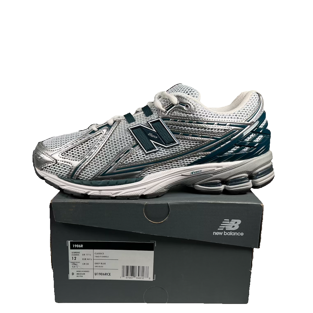 New Balance 1906R Silver Metallic Deep Ocean (2025) Size 12 USED s23825
