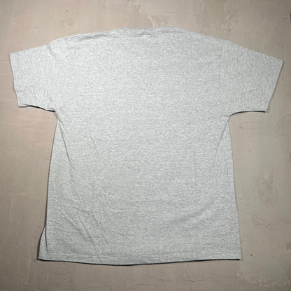 Y2K Rutgers University Crest Grey Tee Size XL USED v18895