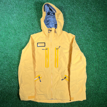 North Face Yellow "Future Light" Jacket Size Large USED v17979