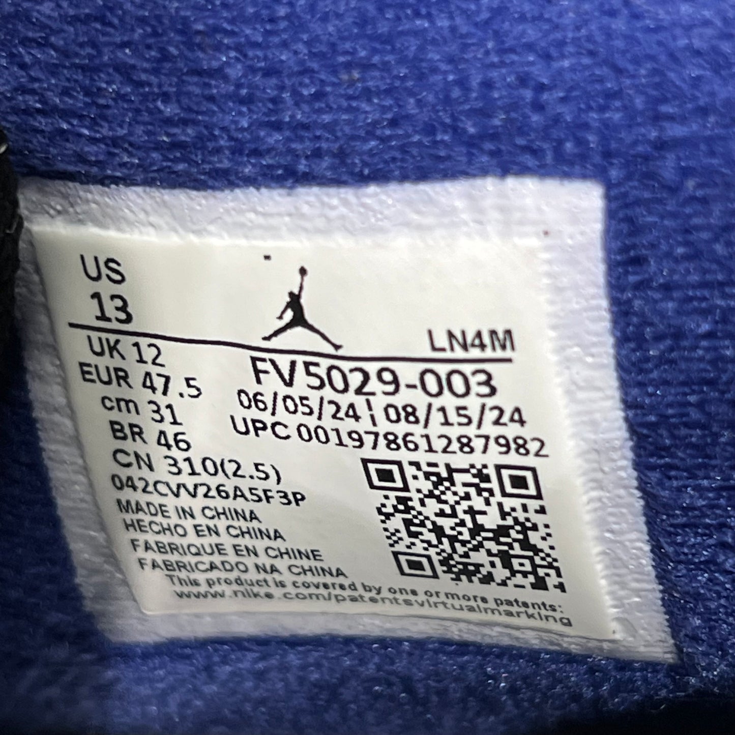 Jordan 4 Rare Air (Gold Lettering) (2025) Size 13 USED s21817