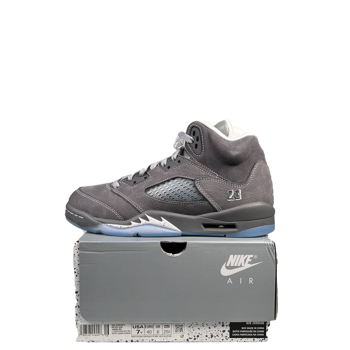 Jordan 5 Wolf Grey (2026) Size 7y NEW s21078