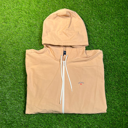Noah Tan Lightweight Zip Up Jacket Size XL USED x16738