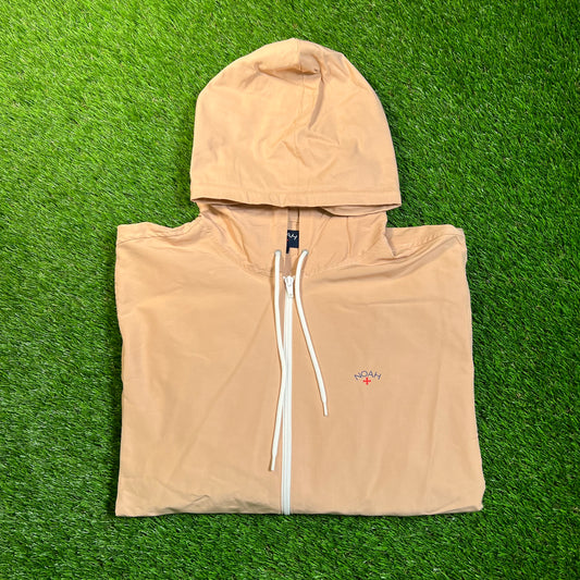 Noah Tan Lightweight Zip Up Jacket Size XL USED x16738