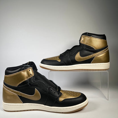 Jordan 1 High Black Metallic Gold (2024) Size 13 NEW s20503