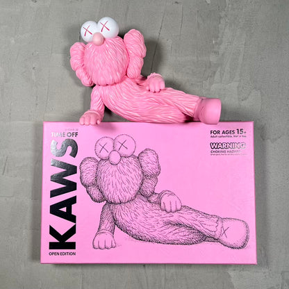 Kaws Time Off Pink Vinyl Figure (2023) USED x18325