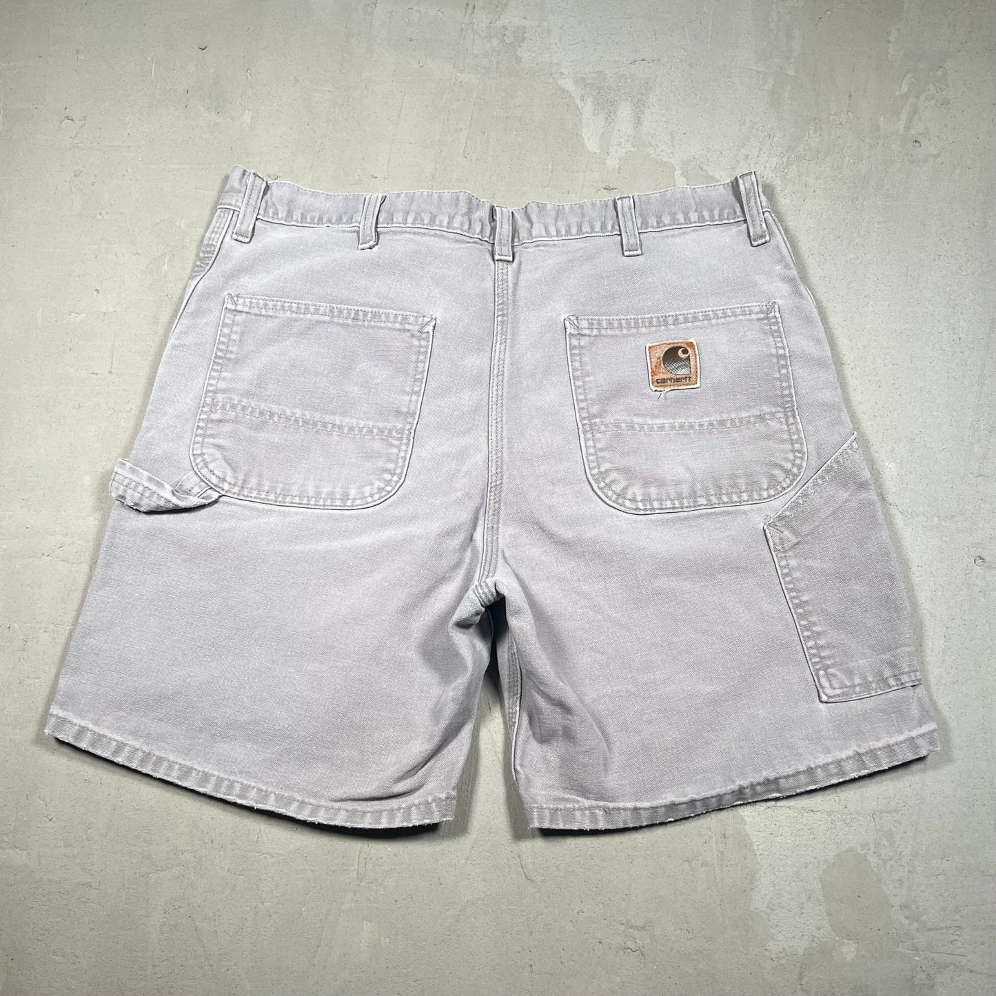 Y2K Carhartt Grey Carpenter Shorts Size 36 USED v19279