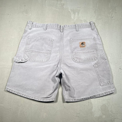 Y2K Carhartt Grey Carpenter Shorts Size 36 USED v19279