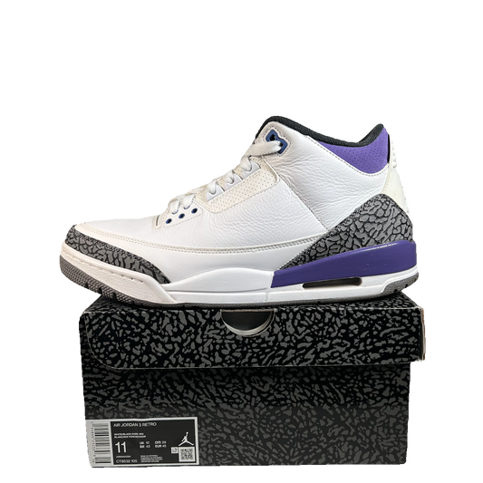 Jordan 3 Dark Iris (2022) Size 11 USED s22799
