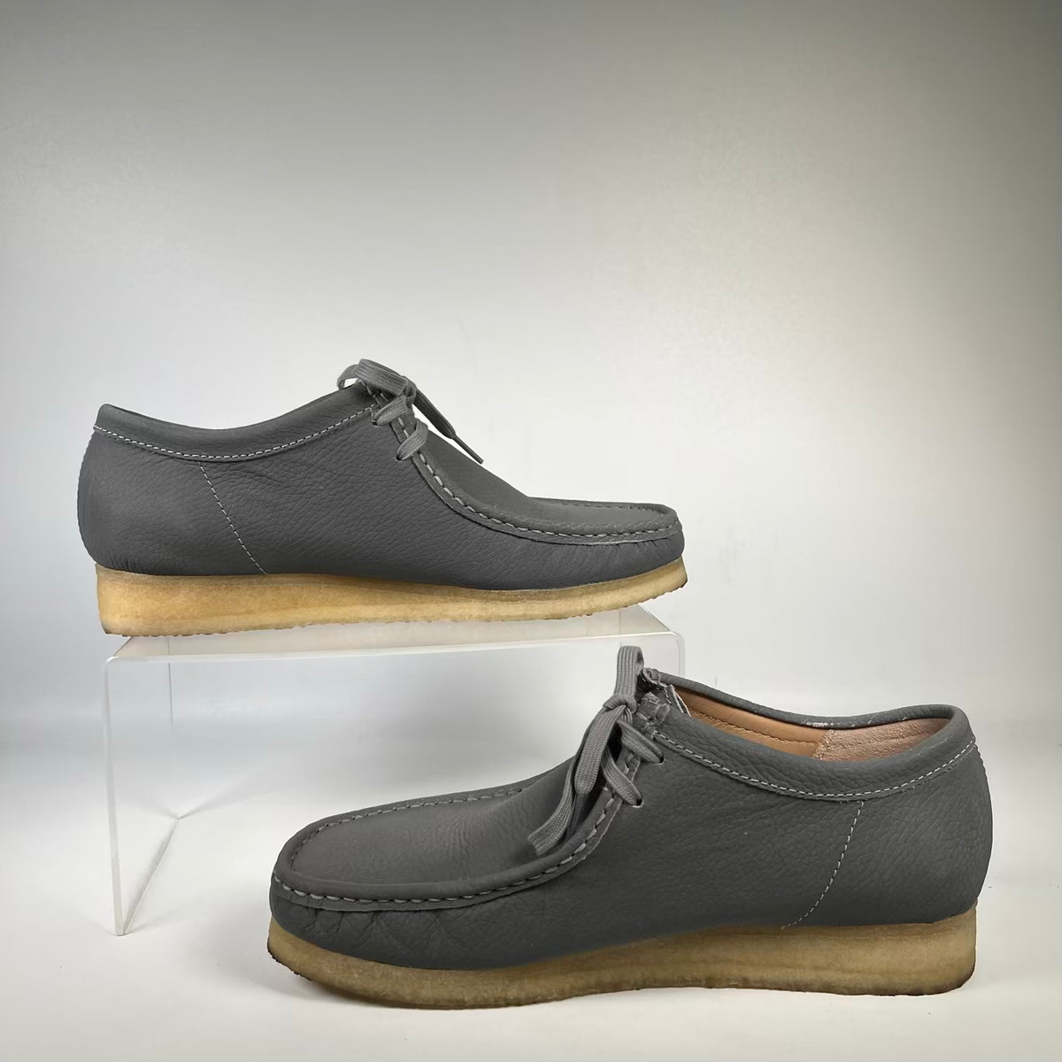 Clarks Wallabee Supreme Grey Reflective (2025) Size 10 USED s23808