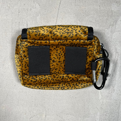 Supreme Velvet Mini Leopard Zip Bag USED x17593