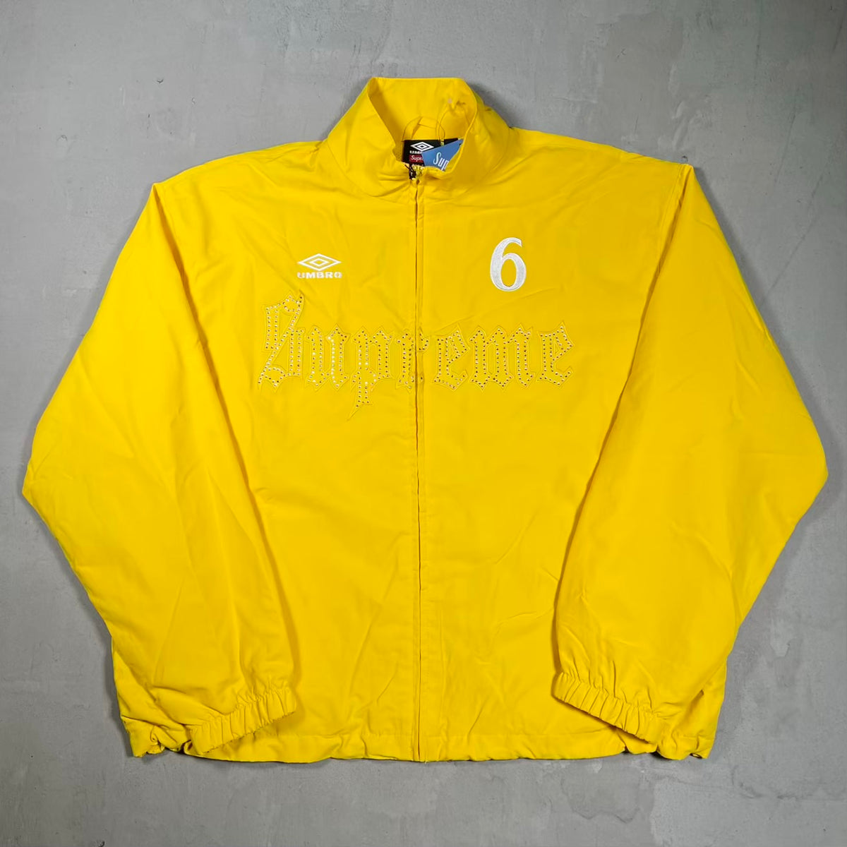 Supreme Umbro Rhinestone Track Jacket Yellow (2026) Size Medium NEW x18453
