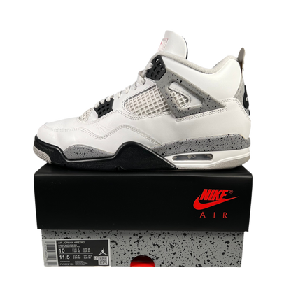Jordan 4 White Cement (2025) Size 10 USED s18192