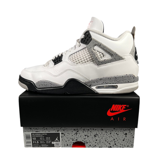Jordan 4 White Cement (2025) Size 10 USED s18192