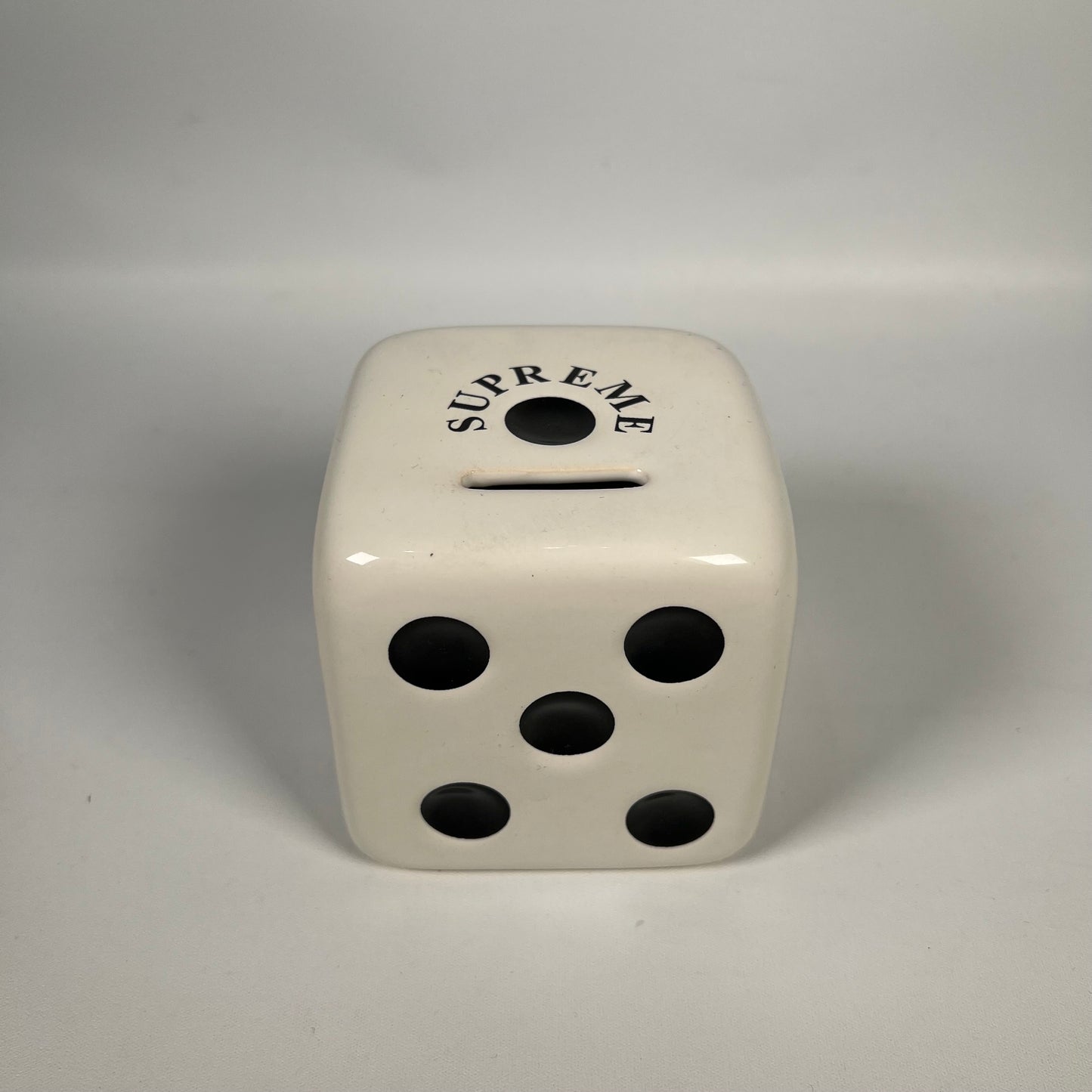Supreme Ceramic Dice Piggy Bank White (2011) USED x14331