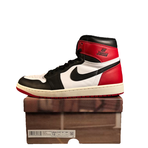 Jordan 1 High Black Toe Reimagined (2024) Size 12 USED s23649