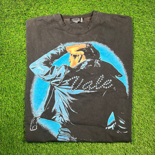 Vale Black Greaser Tee Size Medium USED x16697